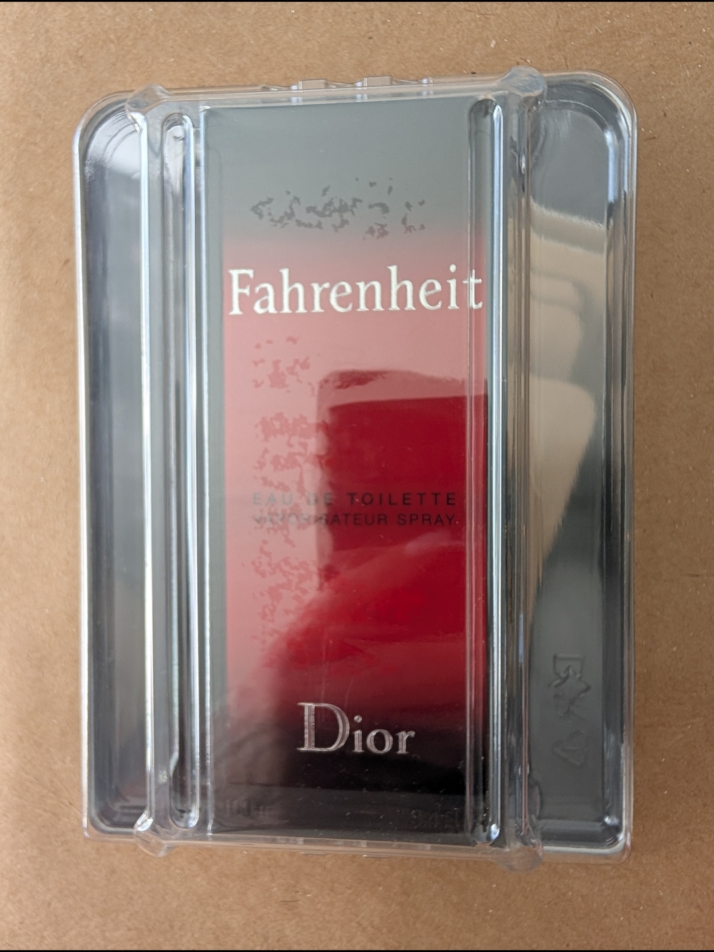 Dior Fahrenheit Bottle — Red and Black Gradient